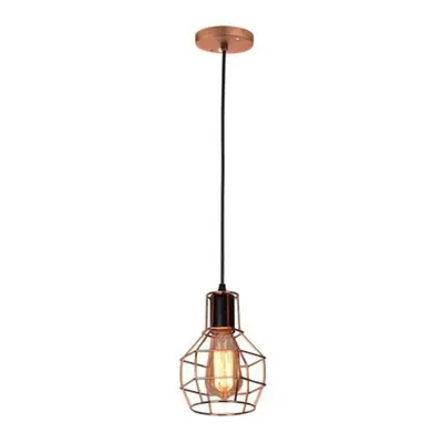 Závěsné svítidlo AZzardo Carron 1 copper AZ1659 E14 1x60W IP20 13cm měděné