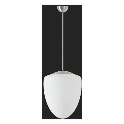 OSMONT 60415 ASTRA P závěsné skleněné svítidlo nerez broušená / bílá IP40 3000 K 27W LED DALI