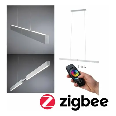 PAULMANN SmartHome Zigbee LED závěsné svítidlo Aptare 18W stmívatelné hliník kartáčovaný kov 798