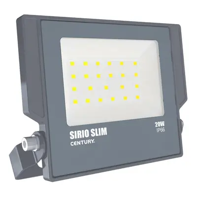 CENTURY REFLEKTOR LED SIRIO SLIM ČERNÝ 20W 4000K 1800Lm 110d 160x29x147mm IP66 CEN SRS-209540