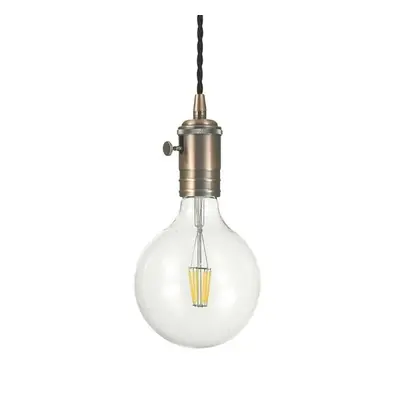 Závěsné svítidlo Ideal Lux Doc SP1 rame antico 163123 E27 1x60W měděné