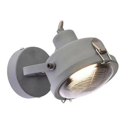 ACA Lighting bodové svítidlo nástěnné 1XGU10 šedá kovová D12X19CM MORFEAS AR1721W19G