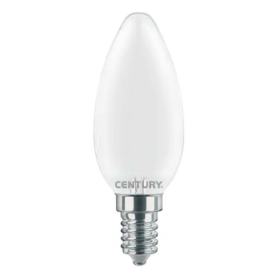 CENTURY LED FILAMENT SVÍČKA SATÉN 4W E14 4000K 470Lm 360d DIMM 35x97mm IP20 CEN INSM1D-041440