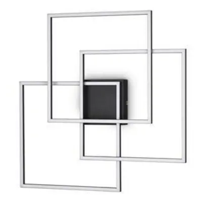 LED Stropní a nástěnné svítidlo Ideal Lux FRAME PL QUADRATO NERO 270678 35W 3200lm 3000K IP20 59