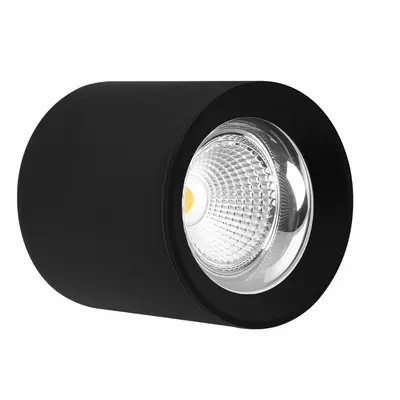 CENTURY Stropní SVÍTIDLO LED RONDO ČERNÉ 90x90mm 10W/230VAC 4000K 800Lm 45d IP20 CEN RNDNE-10904