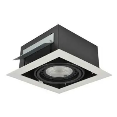 Stropní zápustné bodové svítidlo AZzardo Nova 1 white/black AZ2871 GU10+ADAP111/ES111 1x40/1x50W