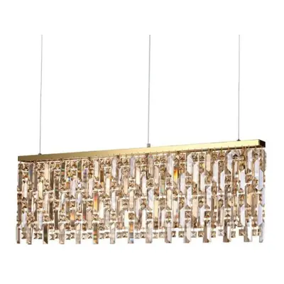 Závěsné svítidlo Ideal Lux Elisir SP8 ottone 200071 G9 8x40W 100cm mosazné