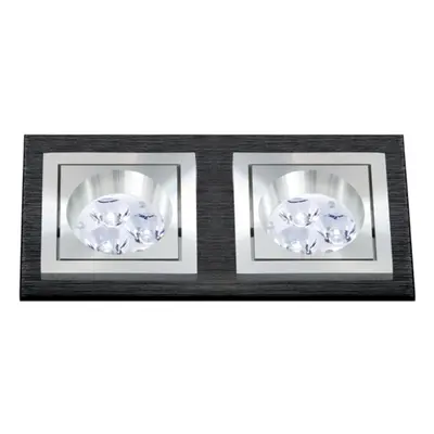 BPM Vestavné svítidlo Aluminio Negro, černá, 6LEDx3W, 230V 4900 3068LED2.D40.3K