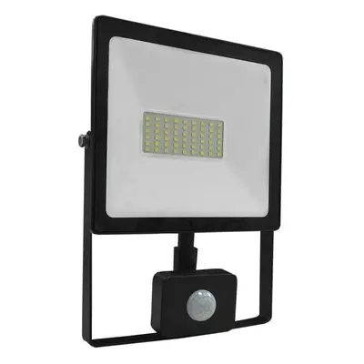 ACA Lighting černá SENSOR LED SMD reflektor IP66 50W 6000K 4500Lm 230V Ra80 Q5060S