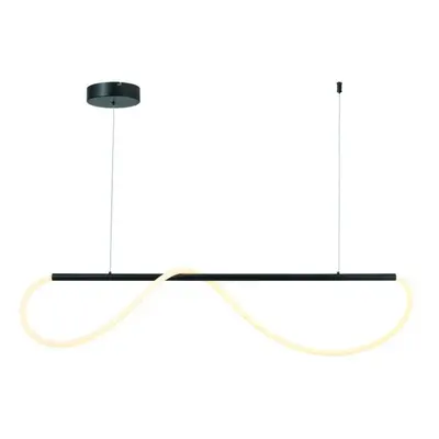 ACA Lighting závěsné svítidlo LED 36W 3000K 2000lm WAVE černá kov IP20 120X6XH215CM ZM36LEDP120B