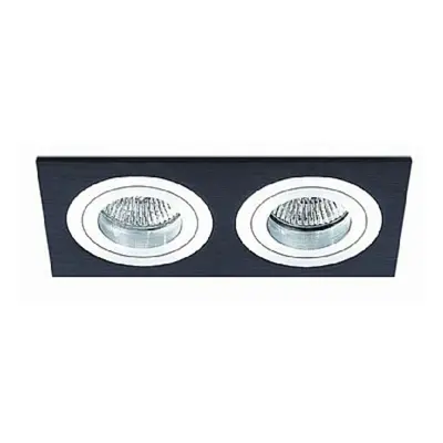 BPM Vestavné svítidlo Aluminio Negro, černá, 2x50W, 12V 3055