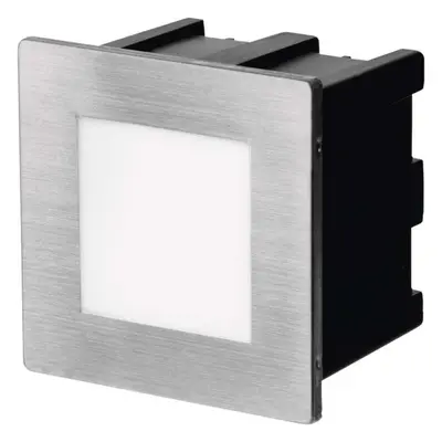 EMOS LED orientační vestavné svítidlo 80×80, 1,5W teplá bílá IP65 1545000090