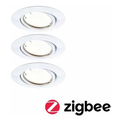 PAULMANN LED vestavné svítidlo Smart Home Zigbee Base Coin základní sada výklopné kruhové 90mm 2