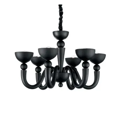 Závěsné svítidlo Ideal Lux Bon Bon SP6 nero 140339 černé 80cm