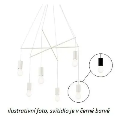 Závěsné svítidlo Ideal Lux Pop SP6 nero 158815 černé 54cm