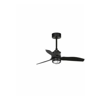 FARO JUST FAN XS LED, černá, stropní ventilátor s DC motorem 81cm