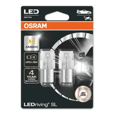 OSRAM LED P21/5W 7528DYP-02B YE 12V 1,5/1W BAY15d