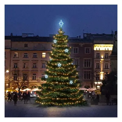 DecoLED LED světelná sada na stromy vysoké 6-8m, teplá bílá s ledově bílými dekory EFD11