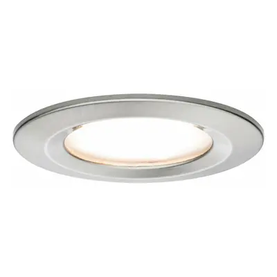 PAULMANN Vestavné svítidlo LED Nova kruhové 1x6,5W kov kartáčovaný nevýklopné 934.57 P 93457