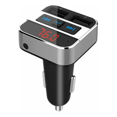 Solight FM transmitter s bluetooth připojením do auta, 2x USB + handsfree BT02