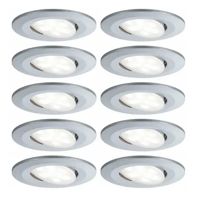 PAULMANN Vestavné svítidlo LED Calla kruhové 10x6,5W matný chrom nastavitelné 999.25 P 99925