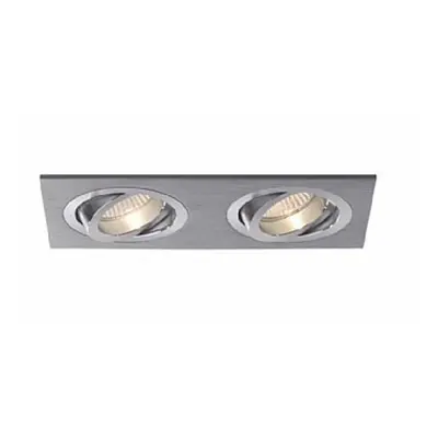 BPM Vestavné svítidlo Aluminio Plata, kart.hliník 6LEDx3W, 230V 3012LED2.D40.3K