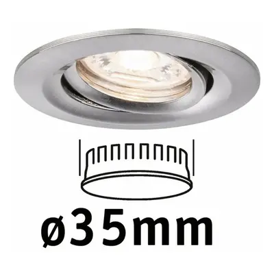 PAULMANN LED vestavné svítidlo Nova mini výklopné 1x4W 2700K kov kartáčovaný 230V 942.94