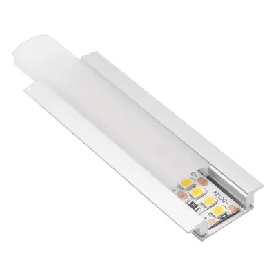 CENTURY AL PROFIL pro LED pásek 15mm plochý zapuštěný opálový kryt 25x8mm IP20 délka 2m CEN KPRI