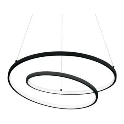 LED Závěsné svítidlo Ideal Lux OZ SP D80 NERO 269450 59W 6000lm 3000K IP20 80cm černé