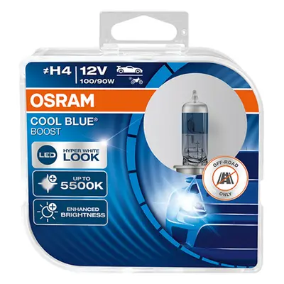 OSRAM H4 62193CBB-HCB COOL BLUE BOOST 5500K 100/90W 12V P43t duobox NENÍ HOMOLOGOVÁNO