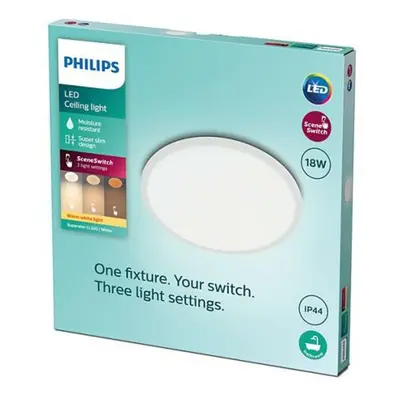 LED Koupelnové stropní svítidlo Philips Superslim CL550 8719514327269 18W 1500lm 2700K IP44 30cm