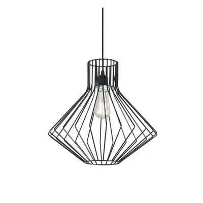 Závěsné svítidlo Ideal Lux Ampolla-4 SP1 nero 167497 černé 39,5cm