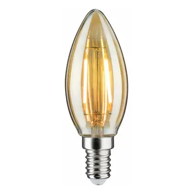 PAULMANN LED svíčka 2W 1900K E14 zlatá pro Plug & Shine svítidla 24V DC 330028740