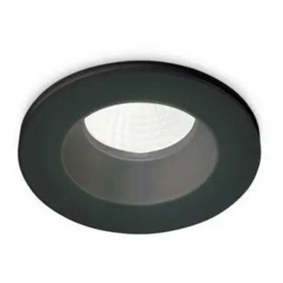 LED Stropní zápustné bodové svítidlo Ideal Lux ROOM-65 ROUND BK 252032 8W 800lm 3000K IP65 9,8cm