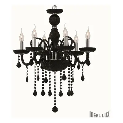 Ideal Lux GIUDECCA SP6 NERO SVÍTIDLO ZÁVĚSNÉ 032504