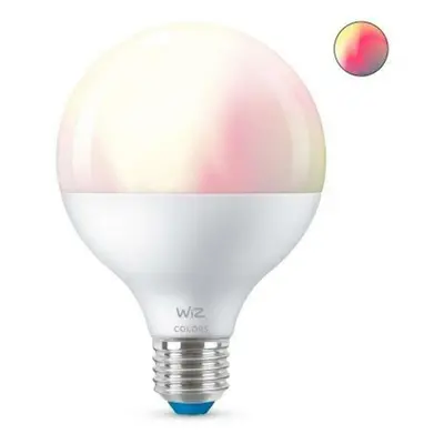 LED Žárovka WiZ Colors Globe 8718699786359 E27 G95 11-75W 1055lm 2200-6500K, RGB 16 mil. barev, 