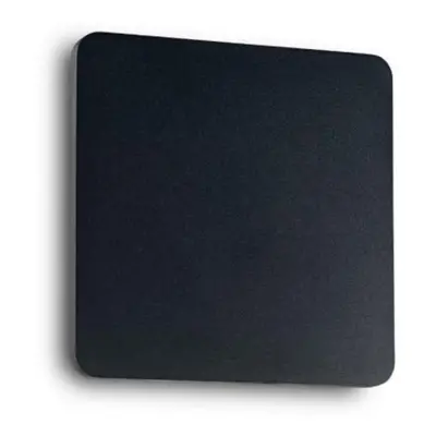 LED Nástěnné svítidlo Ideal Lux Cover AP1 Square Small Nero 195766 9W 943lm 15cm hranaté černé