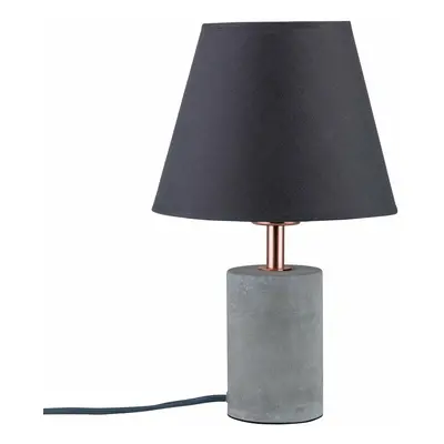 Paulmann stolní lampa Neordic Tem 1-ramenné látkový širm bílá/měď/beton 796.22 P 79622