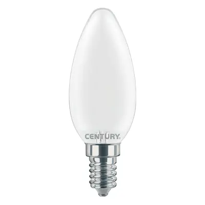 CENTURY LED FILAMENT SVÍČKA SATÉN 6W E14 4000K 806Lm 360d 35x97mm IP20 CEN INSM1-061440