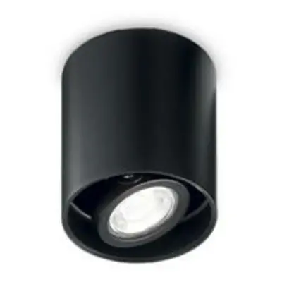 Stropní bodové svítidlo Ideal Lux Mood PL1 D09 Round Nero 243924 GU10 1x28W 9cm kulaté černé