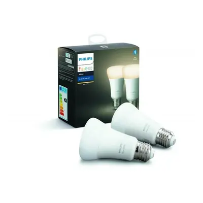 PHILIPS HUE Hue Bluetooth LED White žárovka E27 A19 9W 806lm 2700K set 2 ks