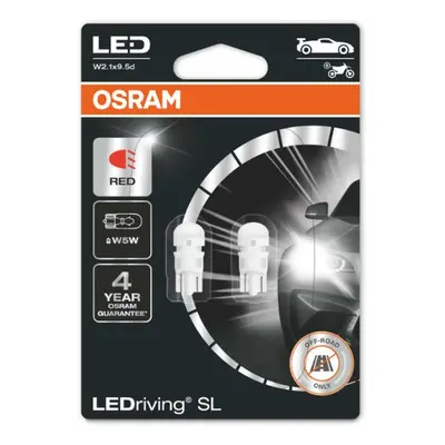 OSRAM LED W5W 2825DRP-02B RED 12V 1W W2,1x9,5d