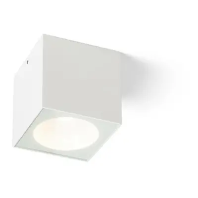 RED - DESIGN RENDL RENDL SENZA SQ stropní bílá čiré sklo 230V LED 6W IP65 3000K R13624