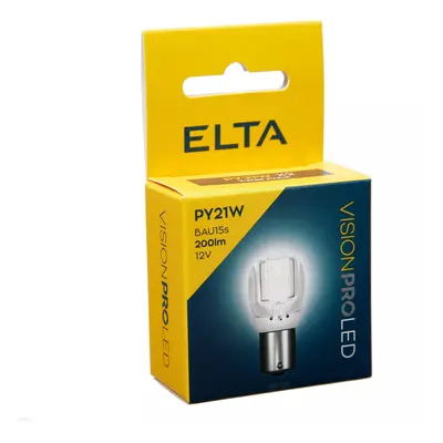 Elta 12V LED žárovka PY21W BAU15s oranžová 200lm sada 2 ks EB8080TR