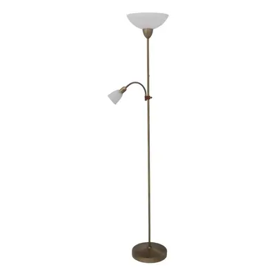 Rabalux stojací lampa Pearl classic E27 G45 1x MAX 60W + E14 1x MAX 40W bronzová 4019