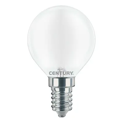 CENTURY LED FILAMENT MINI GLOBE SATEN 6W E14 3000K 806Lm 360d 45x80mm IP20 CEN INSH1G-061430