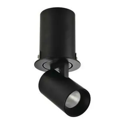 LED Stropní zápustné bodové svítidlo AZzardo Luna 7W black/black AZ3397 7W 595lm 3000K IP20 čern