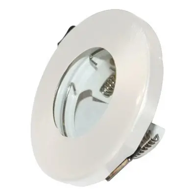 ACA Lighting zapuštěné svítidlo GU10 IP45 bílá čirá sklo H85 BS34GUCRW