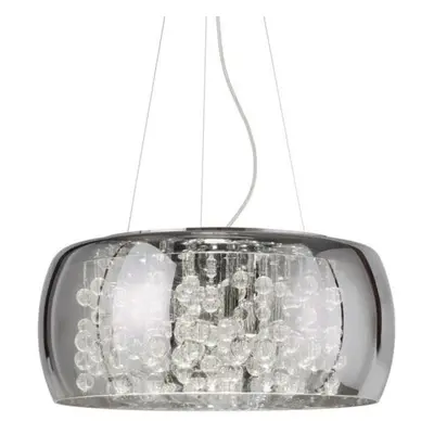 Závěsné svítidlo Ideal Lux Audi-80 SP8 fume 197654 G9 8x40W 50cm šedé