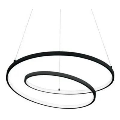 LED Závěsné svítidlo Ideal Lux OZ SP D60 NERO 269436 47W 5000lm 3000K IP20 60cm černé